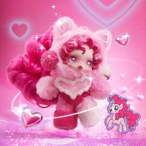 ✅ SKULLPANDA × MY LITTLE PONY SERIES PLUSH DOLL PENDANT ✅ PINKIE PIE ✅